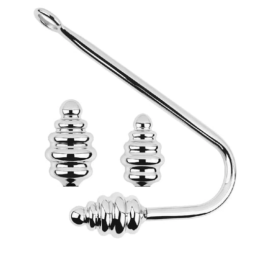 Anal Hooks Screw-in Set 8826 Ribbed GreatBenefit Anal Hook 0801